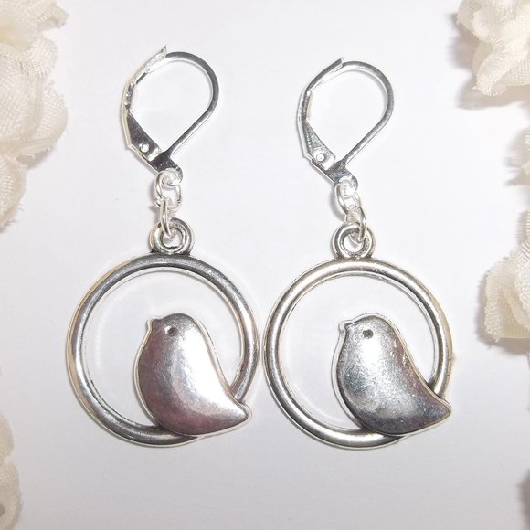 wvluckygirl Jewelry - Earring, Bird Earring, Silver Bird Earring, Bird Jewelry, Earring Set, NWT D057